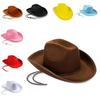 Solid Cowboy Color Hat Costume Prop Sewing Craft Party Gift Supplies Friends