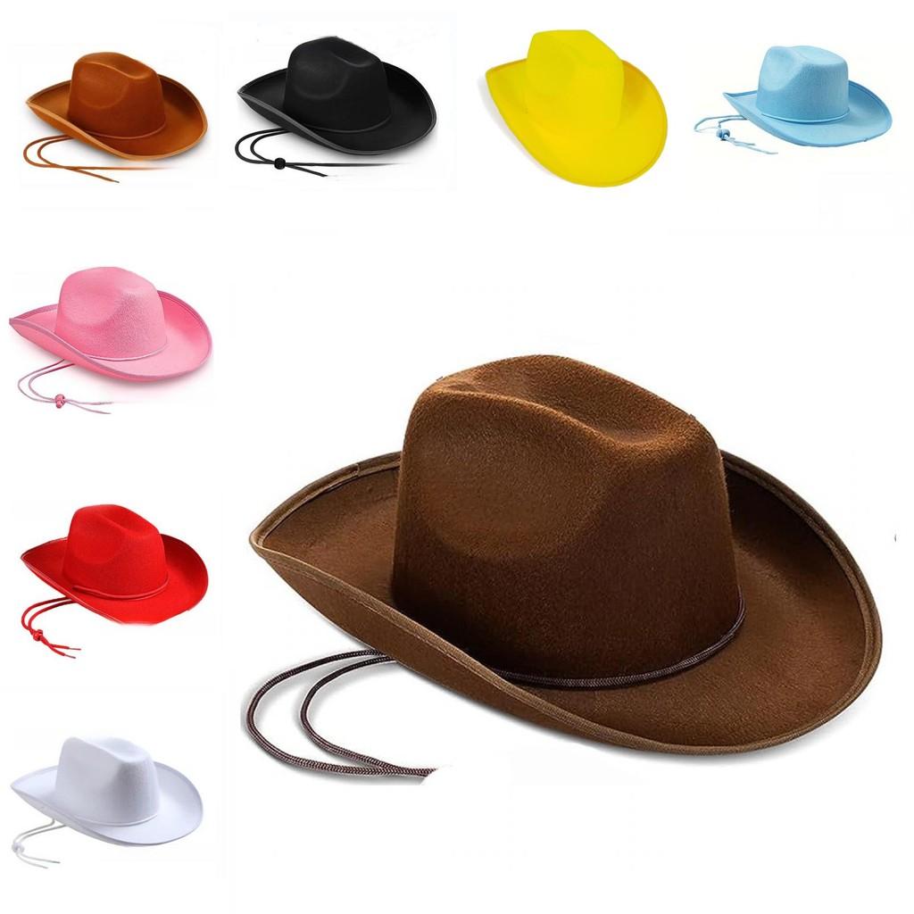 Solid Cowboy Color Hat Costume Prop Sewing Craft Party Gift Supplies Friends