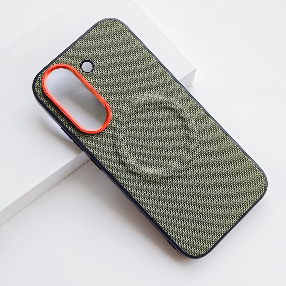 Бизнес-чехол из однотонной технологичной ткани с магнитами для Poco X8 Pro Max Redmi Turbo 5 Max, тонкий, с покрытием для беспроводной зарядки Magsafe