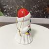 Рождественский кулон-призрак из смолы, 3D-призрак, подвесное украшение, мини-фигурка в виде шапки Санты, привидение для украшения праздничного стола на рождественскую елку