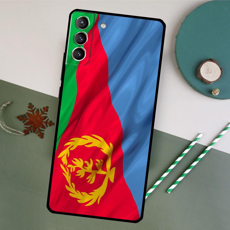 Eritrea Flag Phone Case For Samsung Galaxy S26 S25 Ultra S20 S21 S22 S23 S24 S10 Plus S25 FE Back Cover