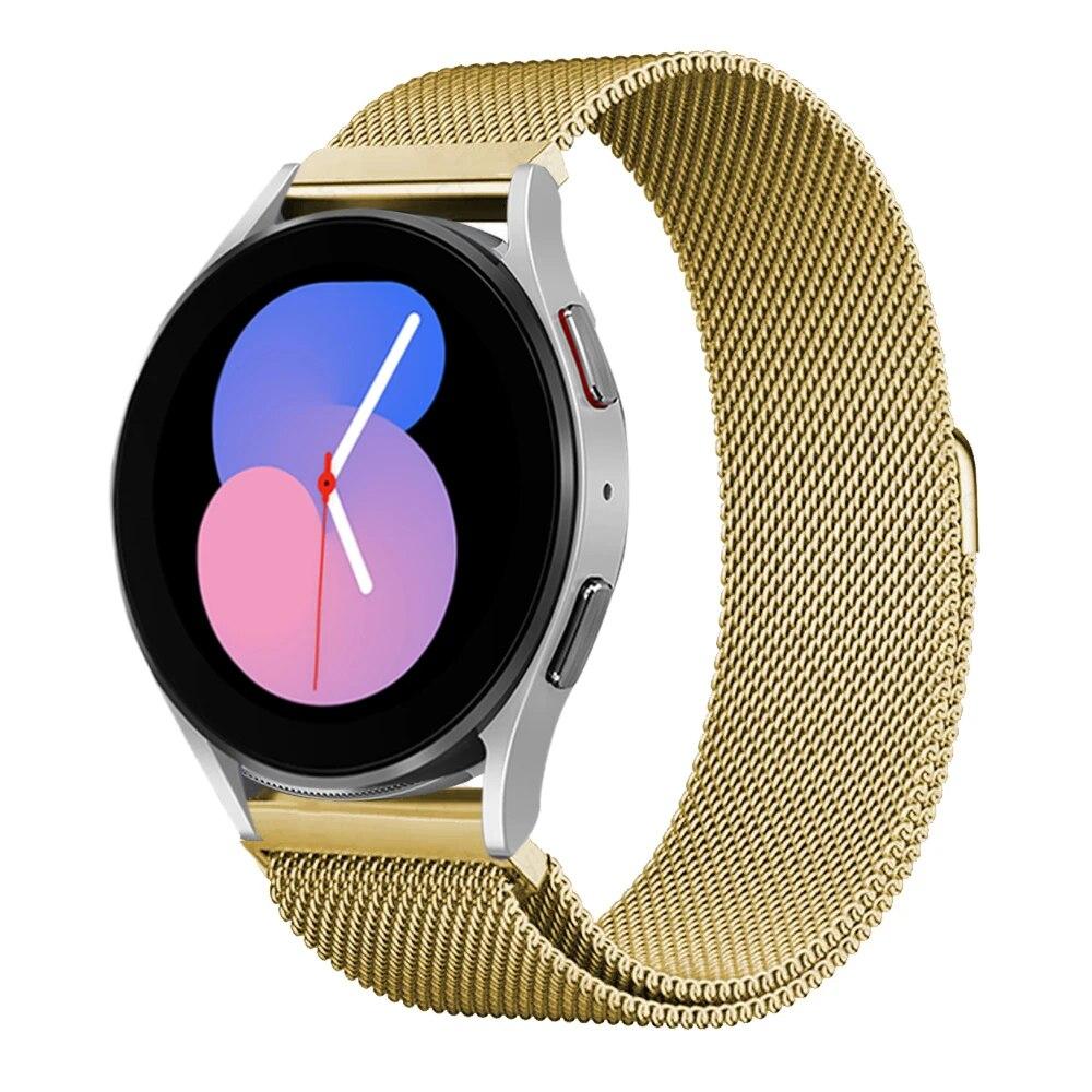 Ремешок 20 мм 22 мм для Samsung Galaxy Watch 4/5/6/5Pro 44 мм/40 мм/Active 2 браслет с магнитной петлей Galaxy Watch 4/6 classic 46 мм 42 мм
