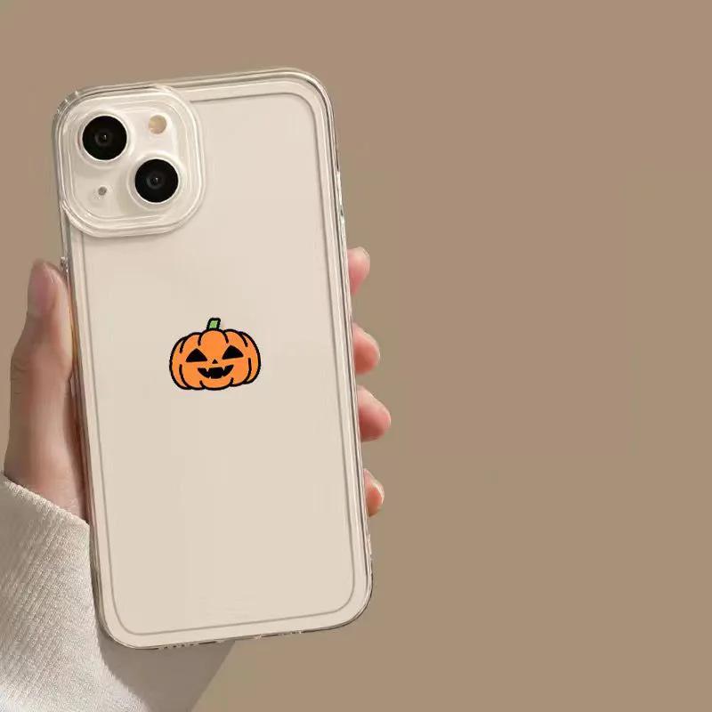 Чехол для телефона с тыквой и капибарой на Хэллоуин для iPhone 15 11 12 14 13 Pro Max Mini XSMax XR 7 8 Plus Милые мультяшные животные Призрачные чехлы