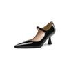 Apricot Black Women Pumps High Heel Small Big Size 32 48