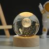 Светящийся солнечный хрустальный шар-ночник - декоративное стеклянное украшение для подарка на день рождения ребенка