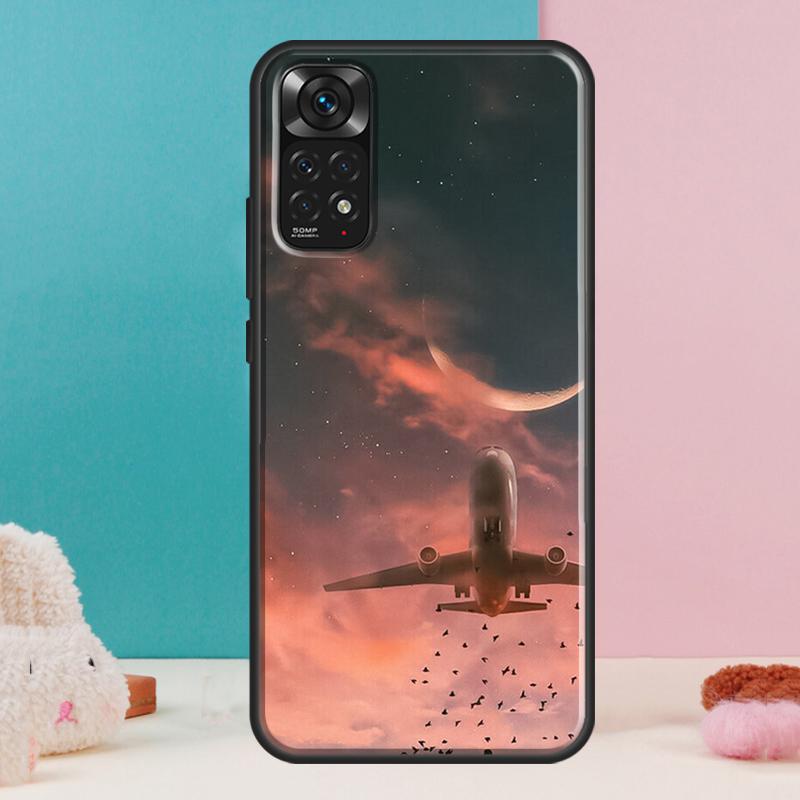 Дорожный чехол для самолета для Xiaomi Redmi Note 14 13 Pro 12 11 9 10 9S 10S 11S 12S Redmi 14C 13C 10C 12C Чехол