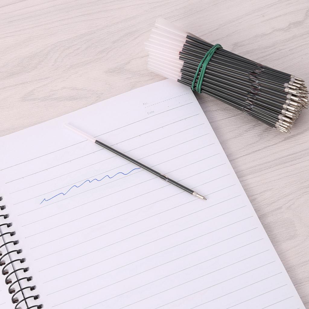 0,7 мм сменные стержни для шариковых ручек с гладким письмом сменные стержни для выдвижных ручек офисные школьные принадлежности 100 шт. в упаковке