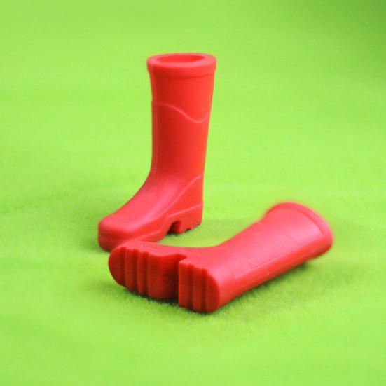 1 пара резиновых сапог, модель кукольного домика, миниатюрные резиновые длинные сапоги от дождя, кукольная обувь для украшения кукольного домика