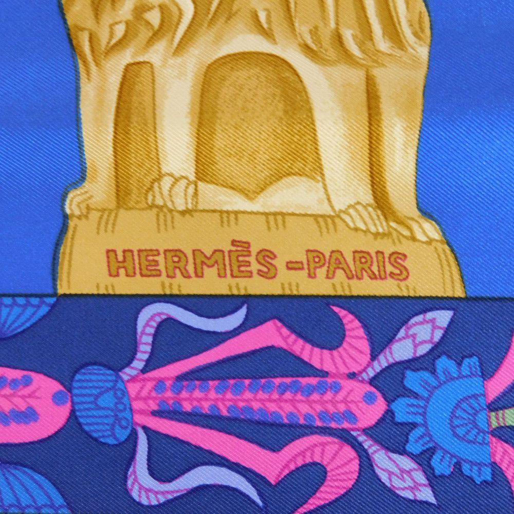 Used TORANA 9212 Carre 90 7955 Torana, Ancient Indian Maurya Dynasty, Purple, Pink, Multicolored Pylon Silk Blue,