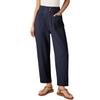 Womens Summer Pants Casual Baggy Length High Waisted Palazzo Pant Trouser Slacks With Pockets