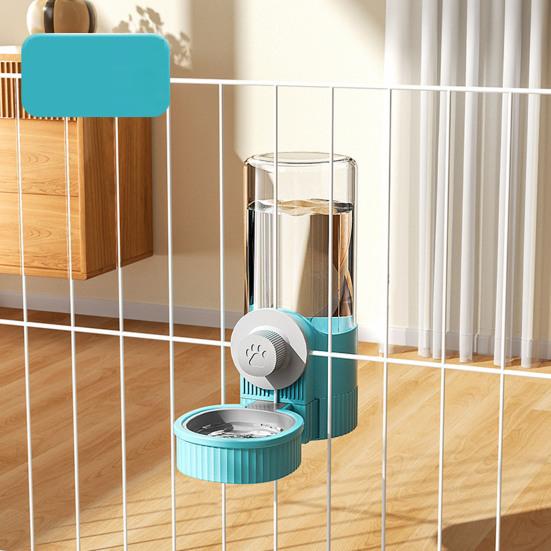 Подвесная клетка, автоматическая кормушка для домашних животных, 520 мл, дозатор воды для мелких домашних животных, 1200 мл, автоматическая миска для корма для щенков, котят, кроликов, шиншилл, ежиков, хорьков