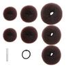 Hair Donut Bun Maker Set 7 Pieces Hair Bun Donut 10 Pieces Hair Pins and 5 Pieces Elastic Bands Hair Bun Shaper Set