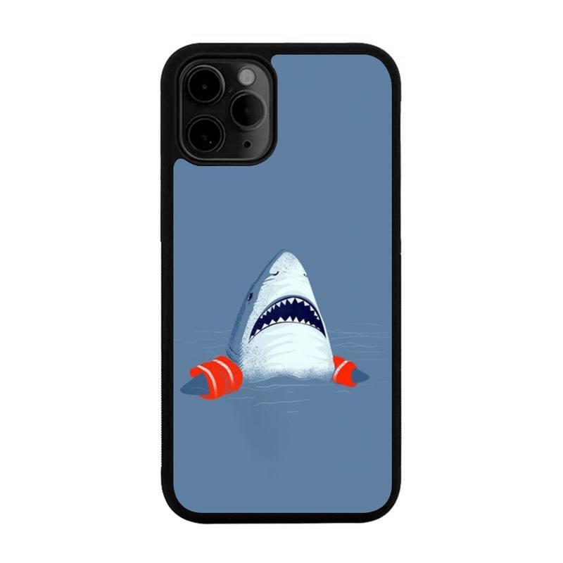 Scary Shark Phone Case For Iphone 13 12 Mini 11 Pro Max 7 8 Plus X Xs Max XR PC Hard Silicone Cover Shell