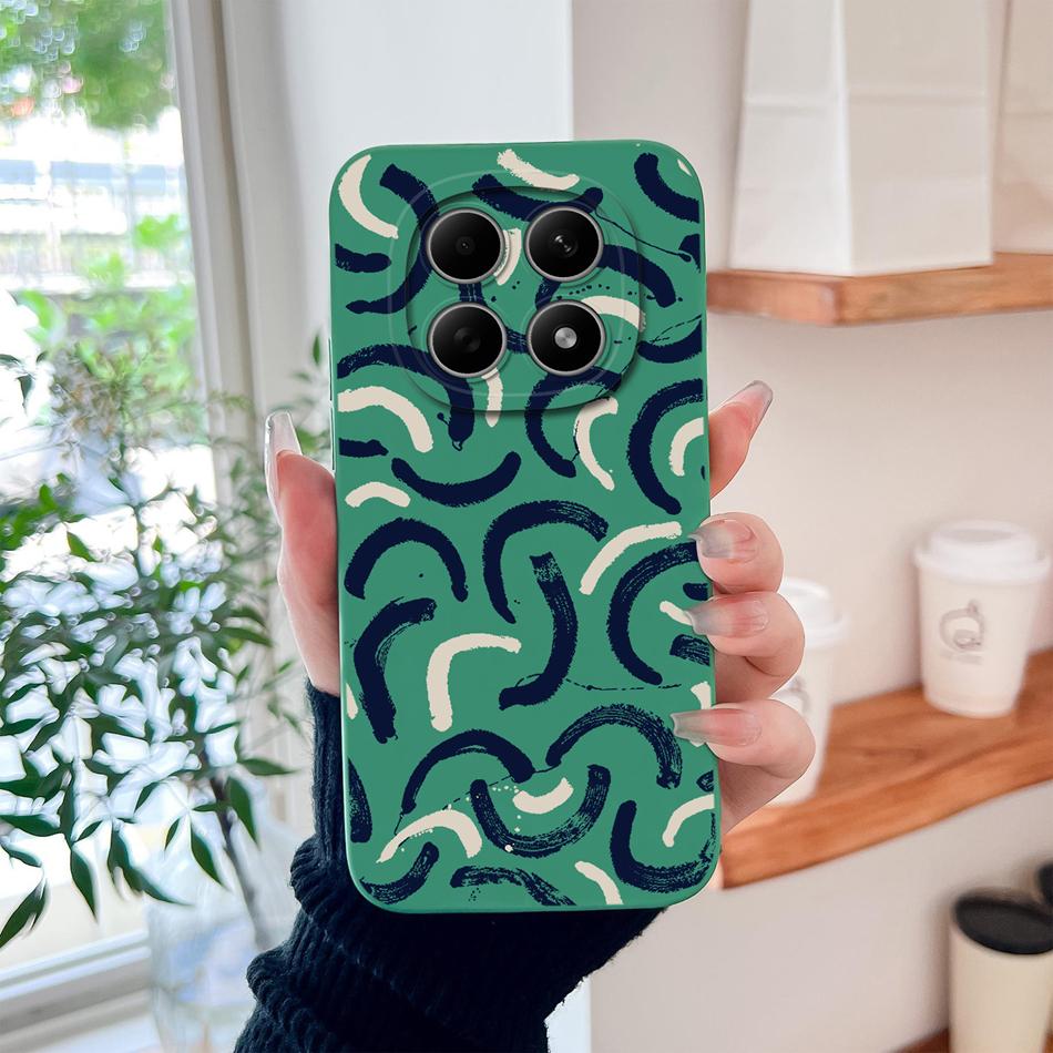 Чехол для Poco M8 Pro Милый дизайн Ударопрочный Защита для телефона Мягкий Жидкий Силикон Высокое качество Задняя крышка Для Poco M 8 M8Pro Capa