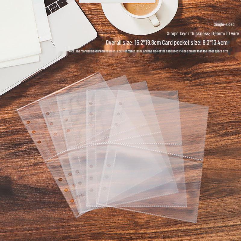 Блокнот-книжка формата А5 DIY с 6 отверстиями, акриловый, прозрачный, с отрывными листами