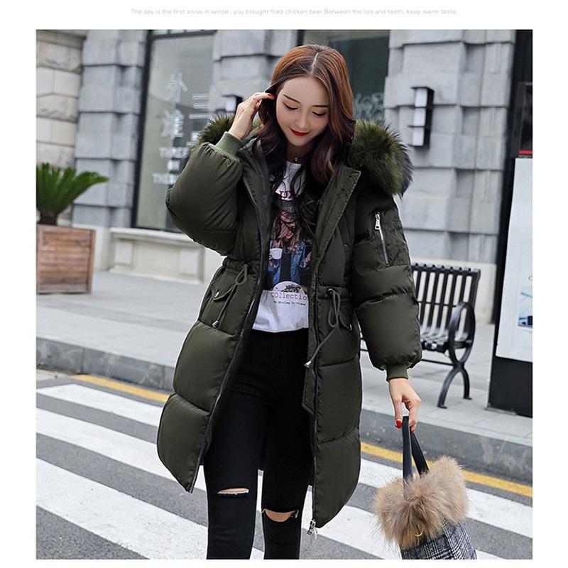 Женская модная зимняя куртка с меховым воротником и капюшоном, хлопковое пальто, женская теплая куртка типа плаща с надписью