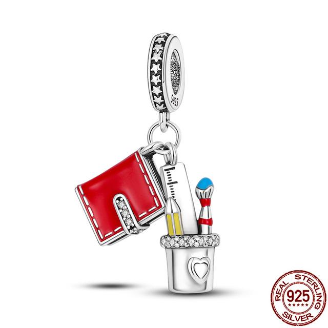 Новые подвески-замки и ключи из стерлингового серебра 925 пробы, подходят для браслета 925 пробы, для женщин, изящные ювелирные изделия своими руками, подарок