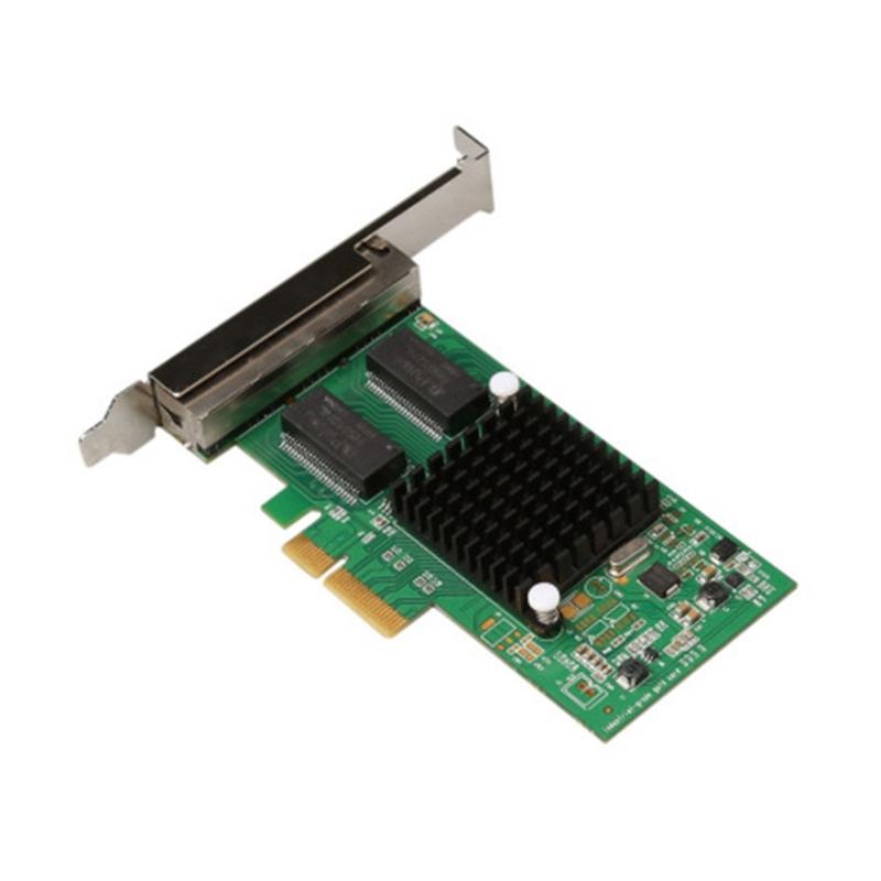 4 Ports PCIe 4 for I350-T4 Chip 10/100/1000Mbps Lan Card Four Port Server Gigabit Card PCIe Thernet
