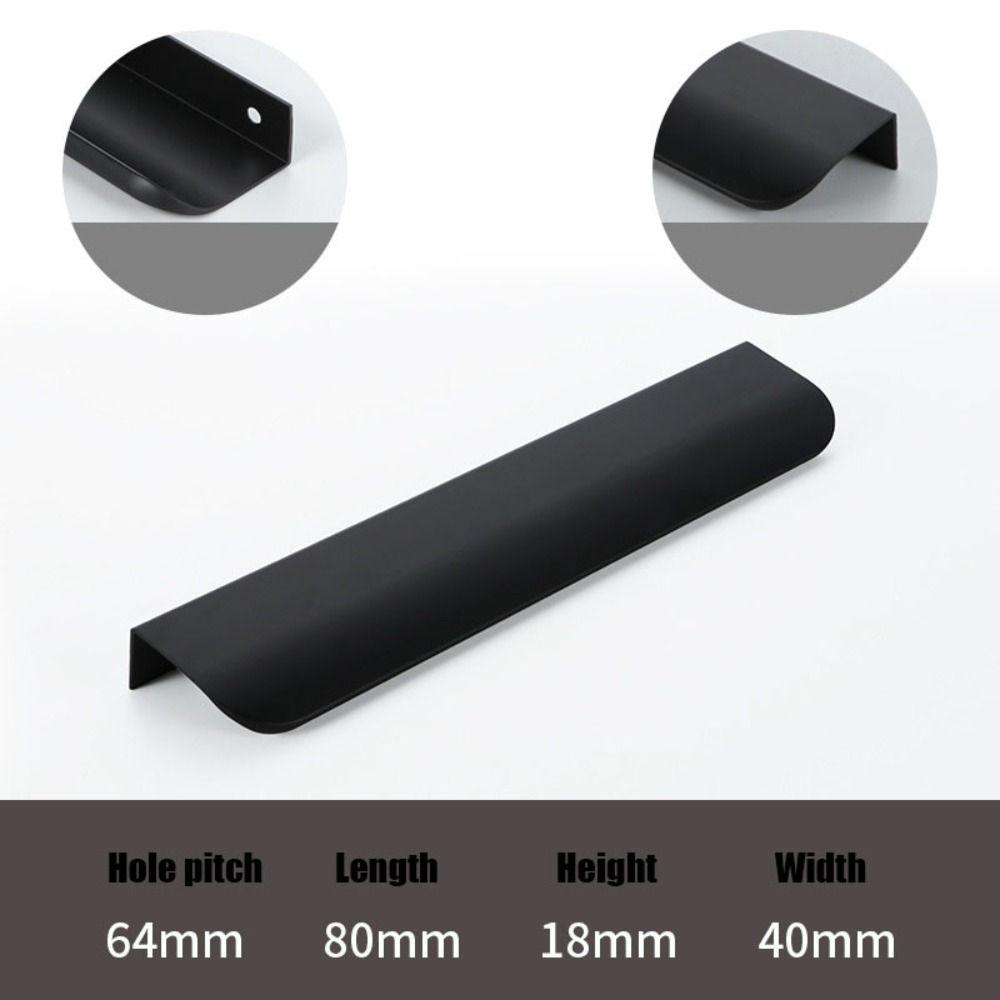 Дверная ручка с двойным отверстием, черная/золотая/серая, для шкафа с длинной ручкой, скрытая ручка для шкафа, для шкафа
