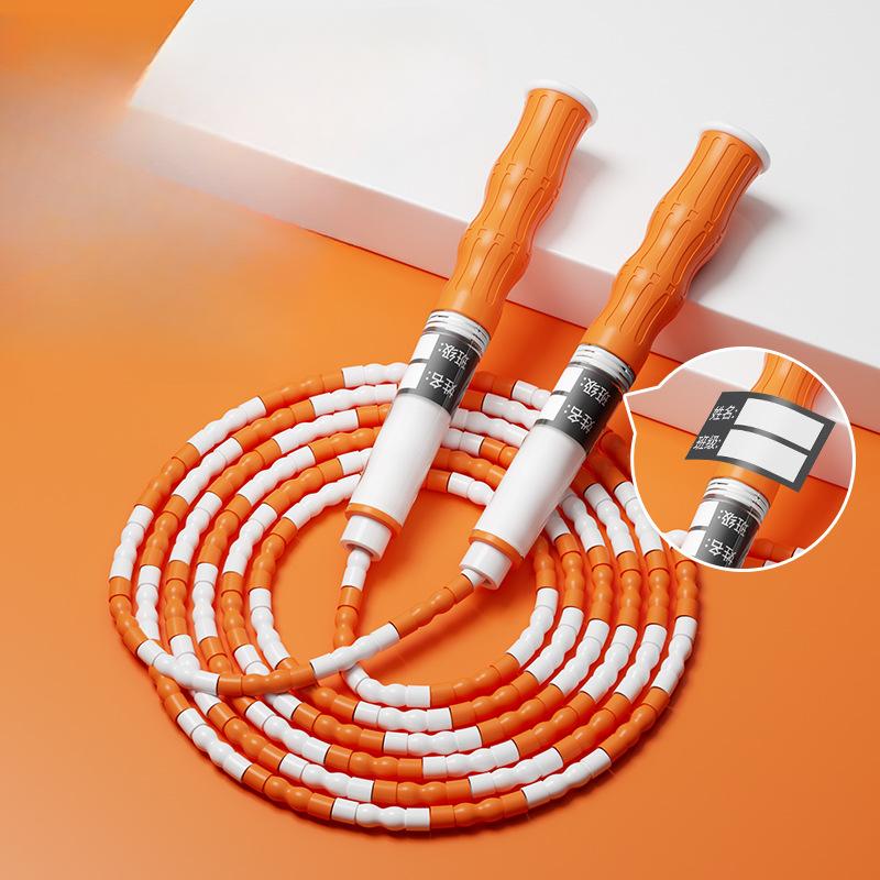 Фирменная детская бамбуковая скакалка с регулируемым именем для учеников начальной и средней школы в классе