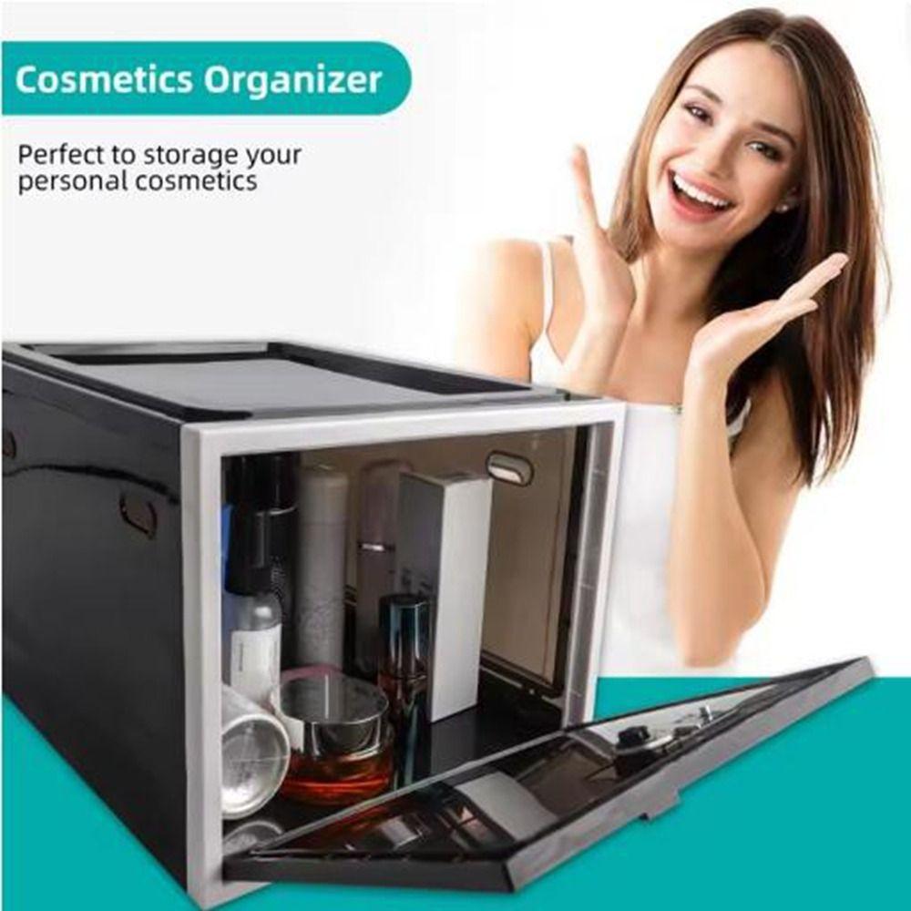 Large Capacity Clear Locking Box 3-Digit Combination Combination Lock Box Fridge Organization