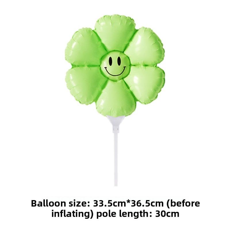 Flower Balloons, Daisies, Sunflowers, Smiling Face Balloons, Ground Promotion, Setting Up Stalls, Holding Balloons, Birthday Decorations, Photo Props