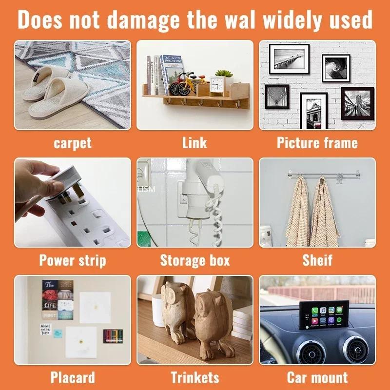 1/2/3/5 м Нано Лента Двусторонняя Прозрачная Лента NoTrace Многоразовые Водонепроницаемые Прозрачные Клейкие Ленты Очищаемые Домашние Инструменты