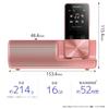 Sony Walkman S Series 16GB MP3 Player with Up to 52 Hours of Continuous Includes Earphones and 2017 Light Pink NW-S315K Bluetooth, Playback, Speaker,