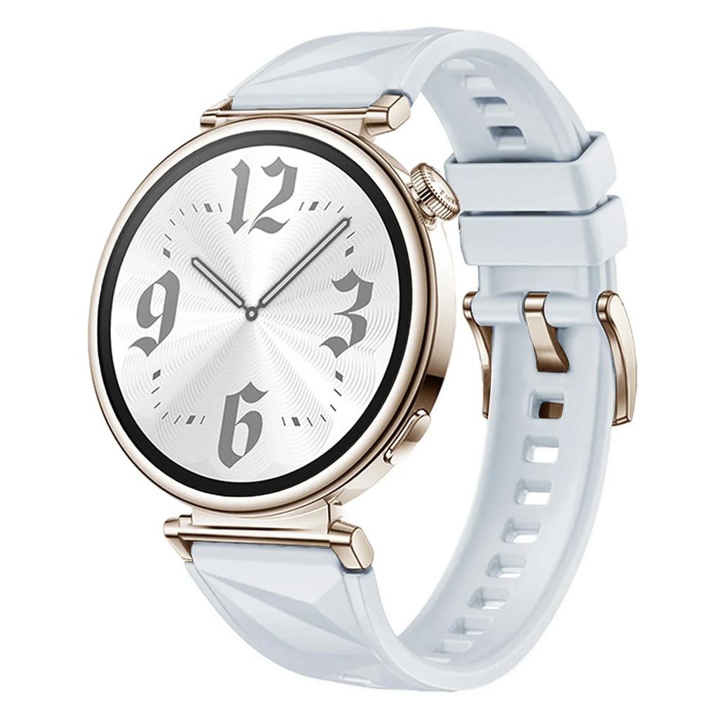 Новый силиконовый ремешок для Huawei Watch GT5/GT4 41 мм, официальный цвет, узор «Ледяной кристалл», браслет для Huawei Watch GT5 Pro 42 мм