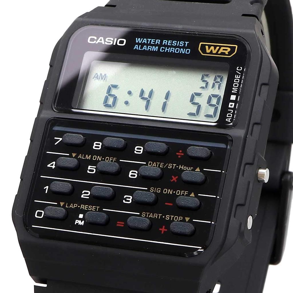 Casio Часы с функцией калькулятора Часы-калькулятор Простая упаковка без подарочной коробки Черная модель Overseas [Casio] CA-53W-1Z [item]
