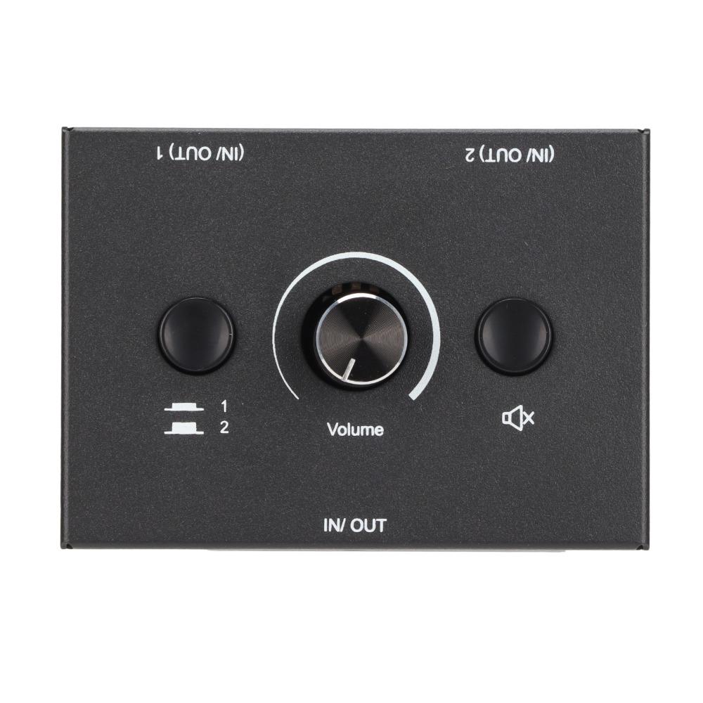 Plug and Play 3.5mm Bidirectional Switching Splitter Manual Selector Box  Audio Device Switching