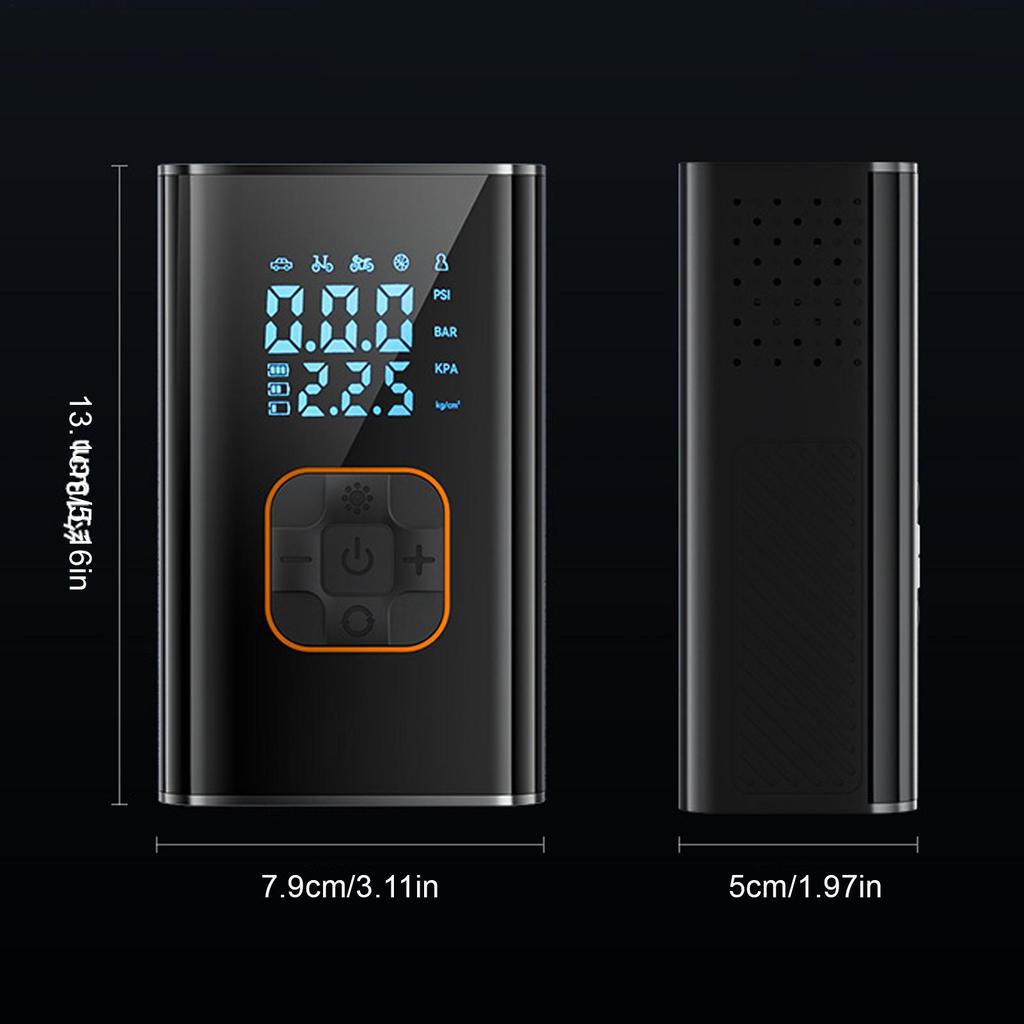 Портативный воздушный компрессор аккумуляторный беспроводной 150 фунтов на квадратный дюйм электрический насос для мотоцикла шинный воздушный компрессор для автомобиля грузовика внедорожника велосипеда