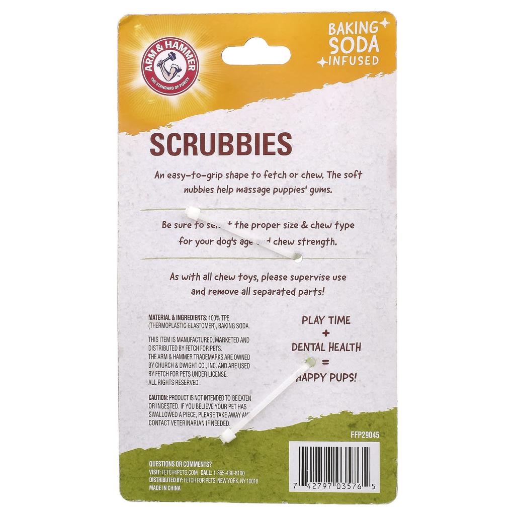 Arm & Hammer Скребок, Игрушка для ухода за зубами собаки, Бумеранг, 1 игрушка