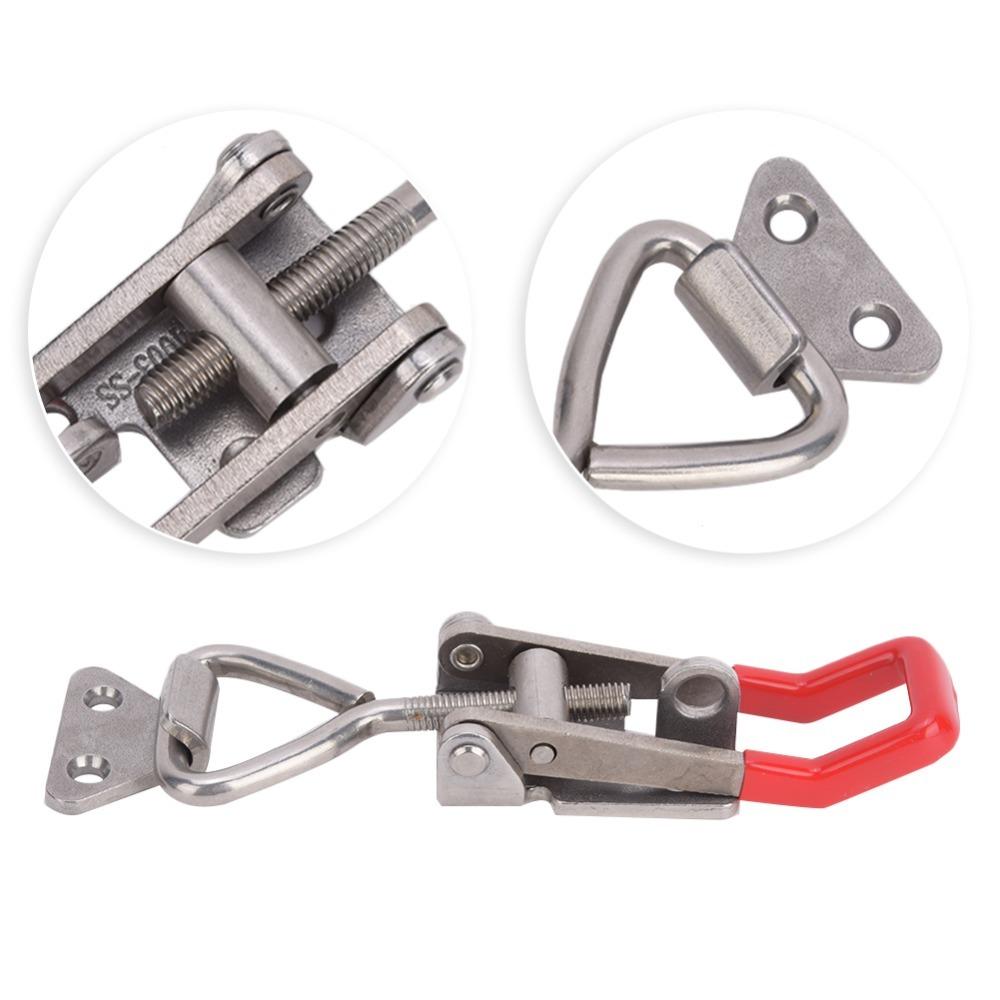 2pcs Hand Tool Type Quick Latch Clamp 304 Stainless Steel Toggle Hasp Clamp For Storage Box