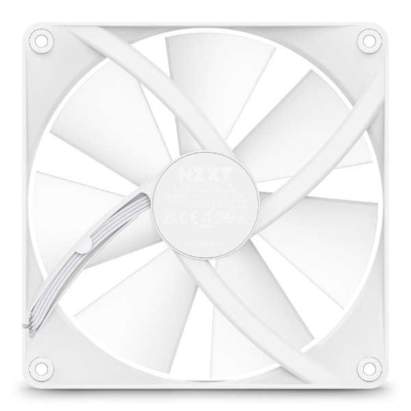 NZXT F140RGB 140mm RGB CORE White PC Case Fan 3784 RF-C14SF-W1