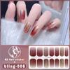 Waterproof Nail Art Sticker Glittering Gel Full Nail Wraps Fashion Gel Nail Stickers Set  Nail