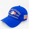U.S. 250th Anniversary Retro Washed Adjustable Hat with Bald Eagle Common Fabric Patriotic American Style