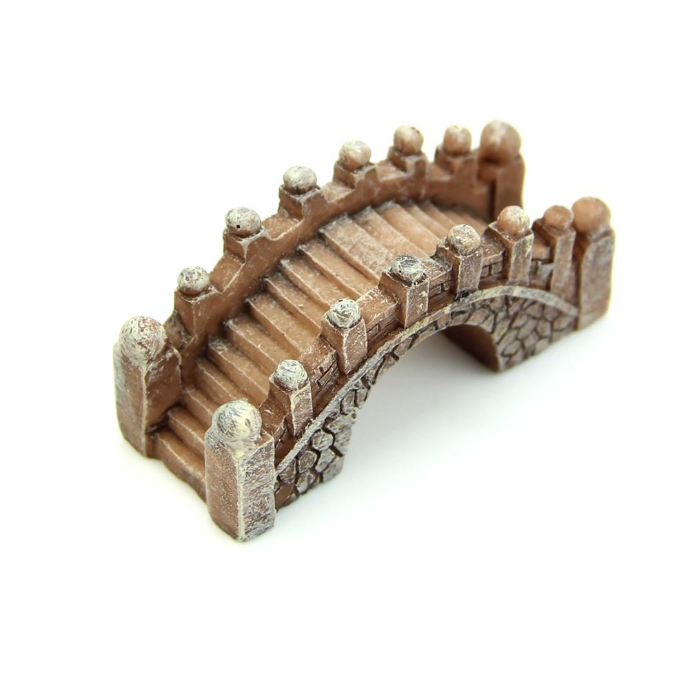 2 Pc Mini Bridge Miniature Landscape Fairy Garden Terrarium Decor Tool Garden Crafts