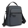 Men's Casual Messenger Sling - Small Oxford Crossbody Bag with Multiple Zipper Pockets