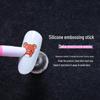 Multifunctional Nail Tool: Silicone Cuticle Pusher and Embossing Pen