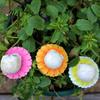 Festive Garden Stake Decorations 3Pcs/Set Halloween Skull Stakes, Chrysanthemum Yard Resin Outdoor Decorative Ornaments Flower for Lawn Patio