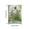 Травяной журнал Блокнот на двойной проволоке Журнал для изучения лекарственных трав Бумажный блокнот Журнал для изучения лекарственных растений