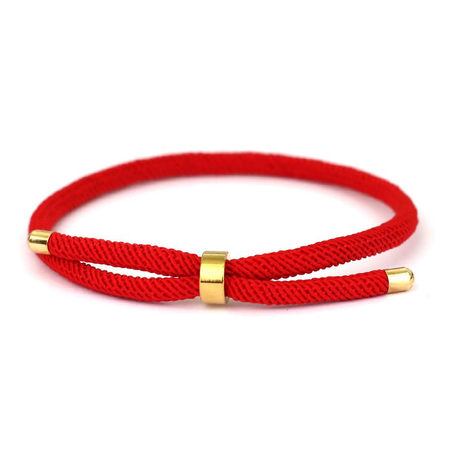 Simple Style Rope Bracelet For Men Unfading 6 Colors Grade A 4mm Thread Luck Red Braslet Valentine Day Gift Pulsera Cuerda