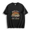Retro Car Graphic Black T - Shirt: Drive Fast, Stay Classic