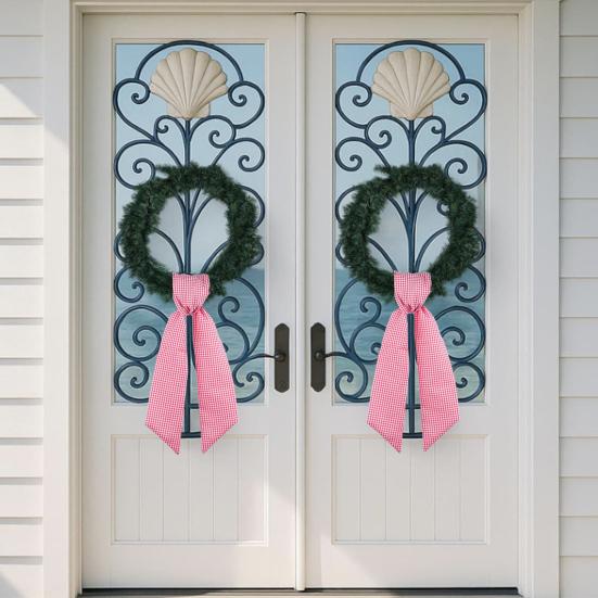 2 шт. Осенний День Благодарения Клетчатый Принт Венок Пояс Фермерский Лента DIY Ремесло Монограмма Уличный Внутренний Осенний Декор