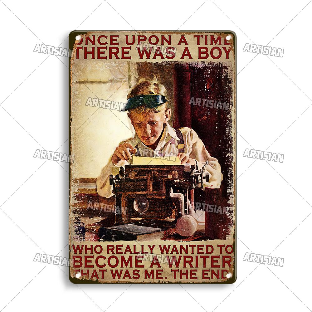 Artisian Job Metal Sign Work Tin Poster Police Accountant Scientist Writer Shoemaker Decorative Plate Wall Decor Garage Bar Pub