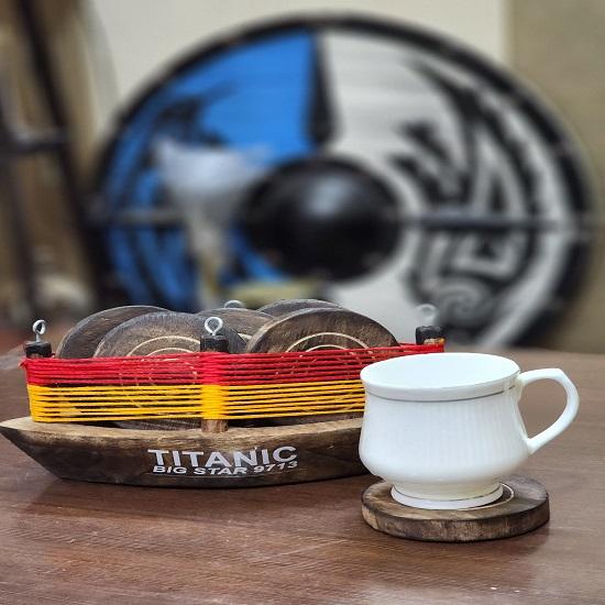 Красивая деревянная подставка для чая из Индии, красивый подарок на Рождество, новогодний подарок