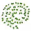 Grape 1PC Bar Decoration Foliage Leaves Home Ivy Leaves Wedding Artificial Plants Green Vine 2M Long Parthenocissus  Handmade