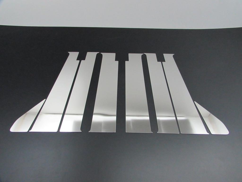 BRIGHTZ Finish Stainless Steel Pillar Panels for NV100 Clipper Rio DR17W with Visor Compatible with NV and V100 Clipper Rio Compatible with Clipper