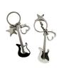 Y2k Guitar Keyring Star Musical Instrument Keychain Guitar Key Chain  Couple Gift